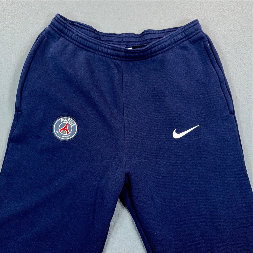 Nike Paris Saint-Germain PSG Fleece Joggers Navy Blue Mens Small Sweatpants